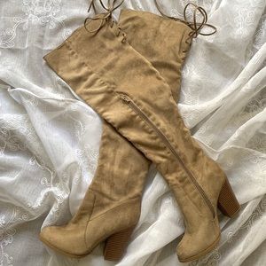 Women’s Over Knee High Suede Boots